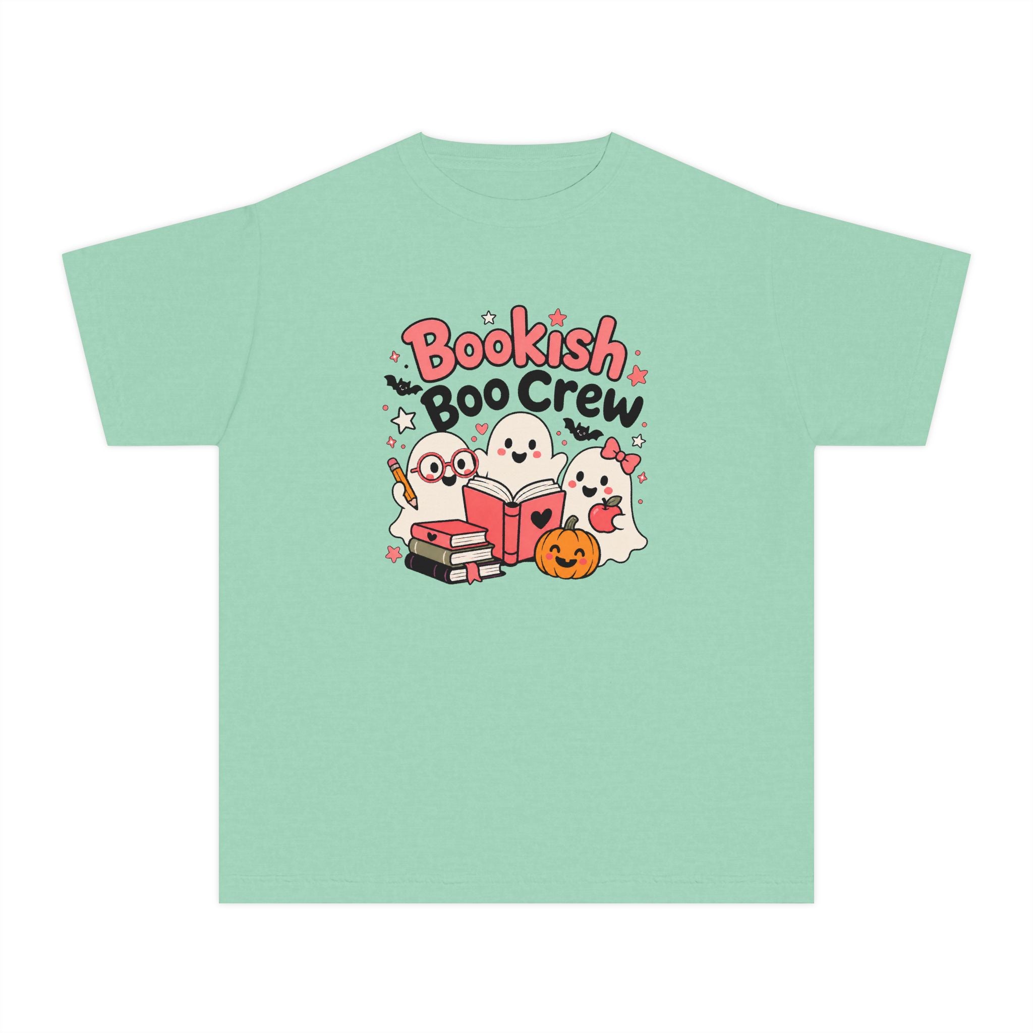 Bookish Boo Crew Youth Halloween Tee 📚👻