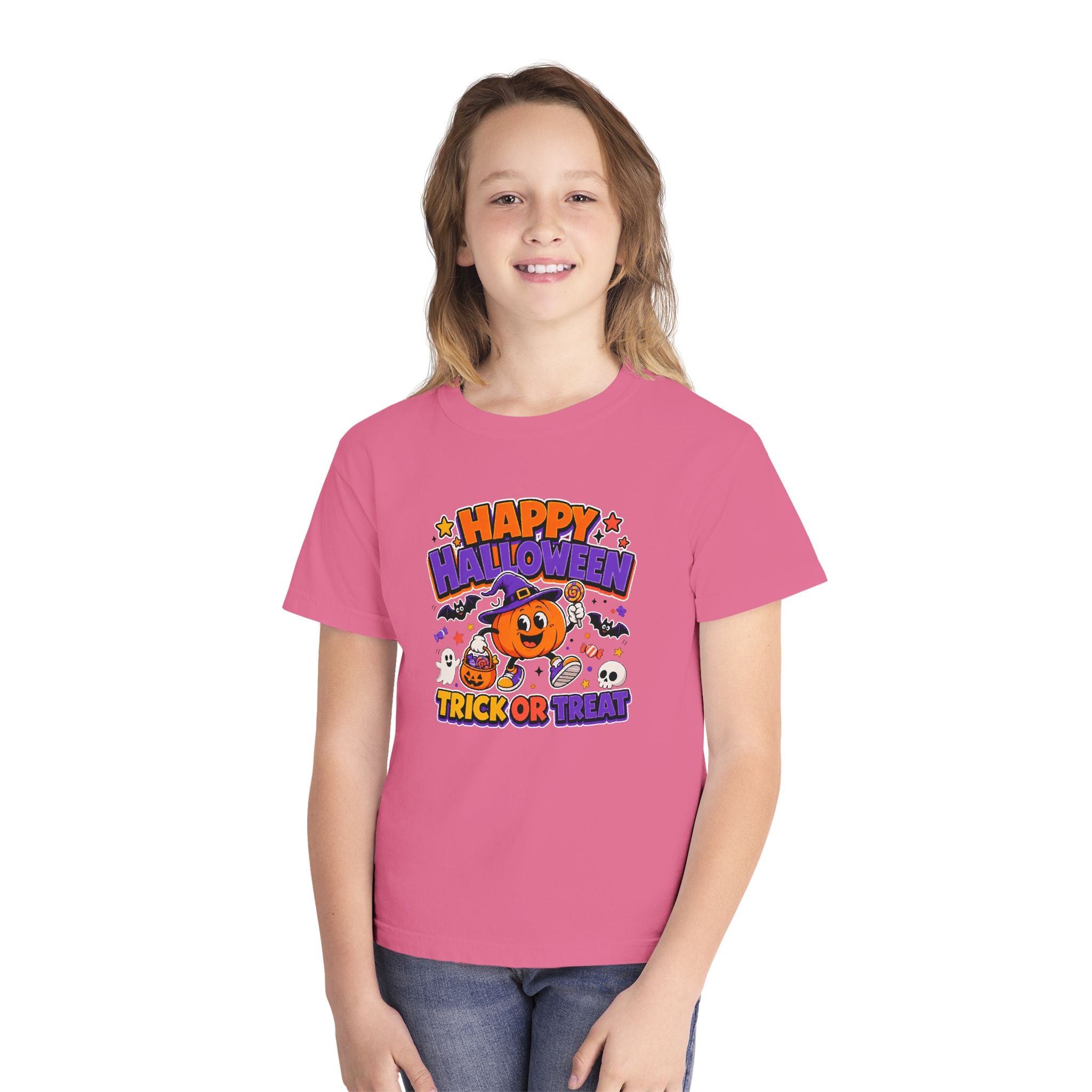 Happy Halloween Youth Trick-or-Treat Retro Tee 🎃✨