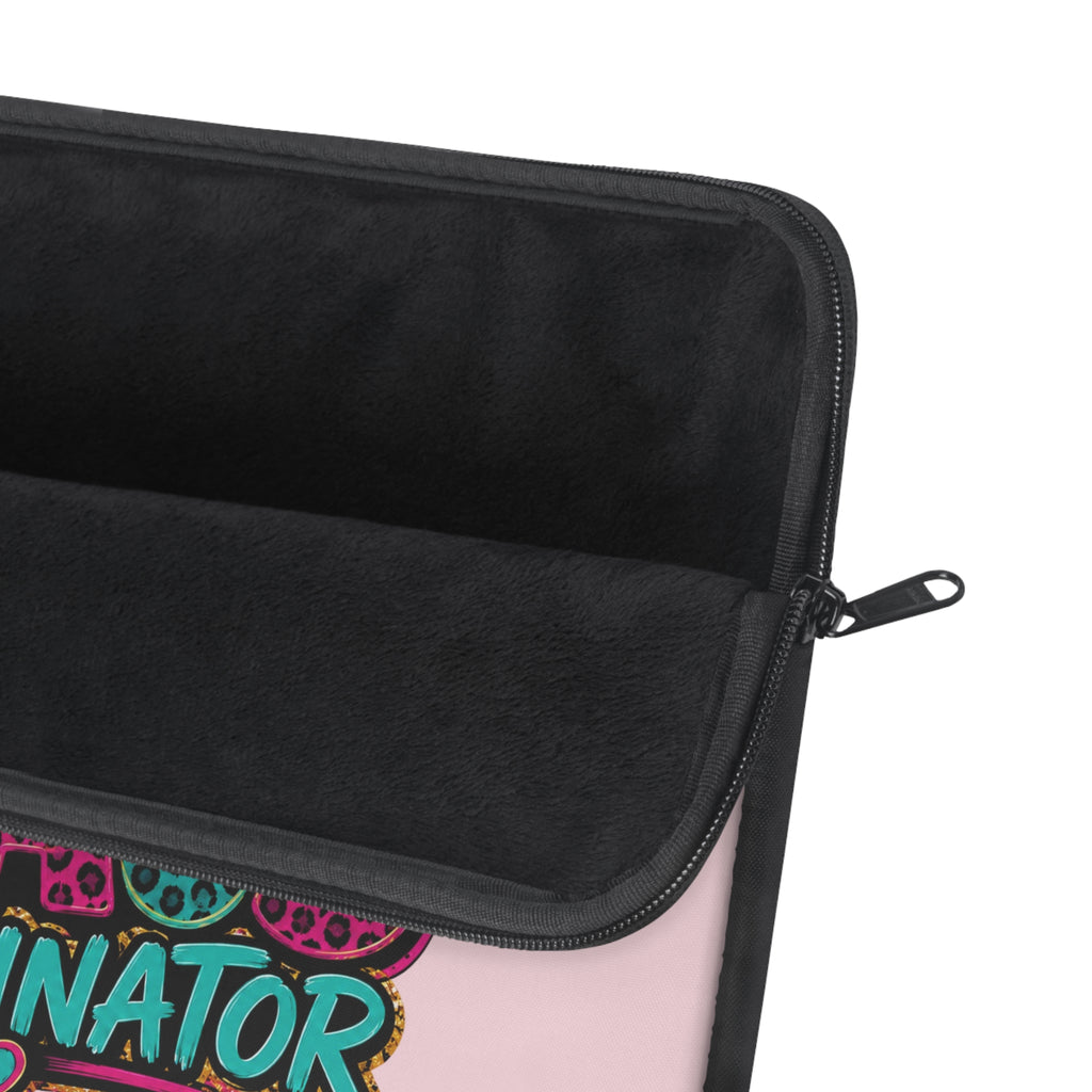 Chaos Coordinator - Pastel Blush Pink Laptop and iPad Sleeve
