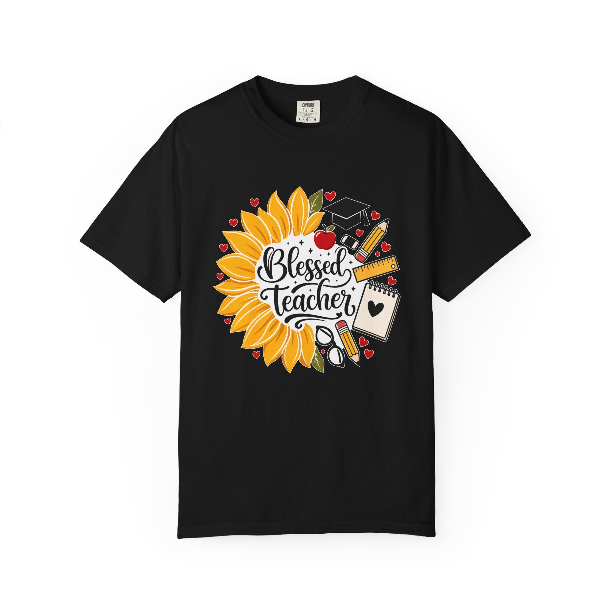 Blessed Teacher Heavyweight Tee 🌻📚✏️