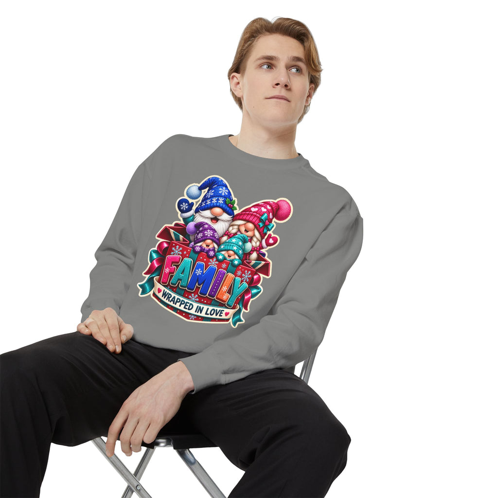Family Wrapped in Gnome Love Christmas Sweatshirt