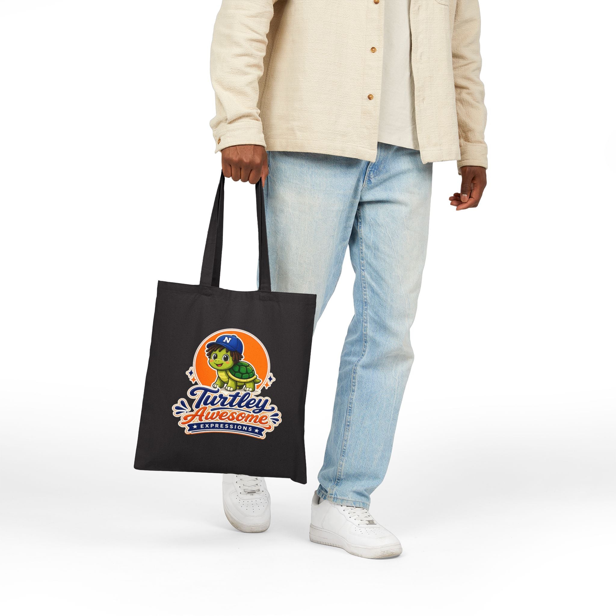 Turtley Awesome Expressions - Canvas Tote, Eco-Friendly Market and Grocery Bag