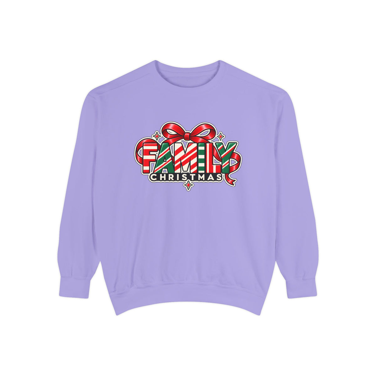 Family Christmas Candy Cane Holiday Sweatshirt