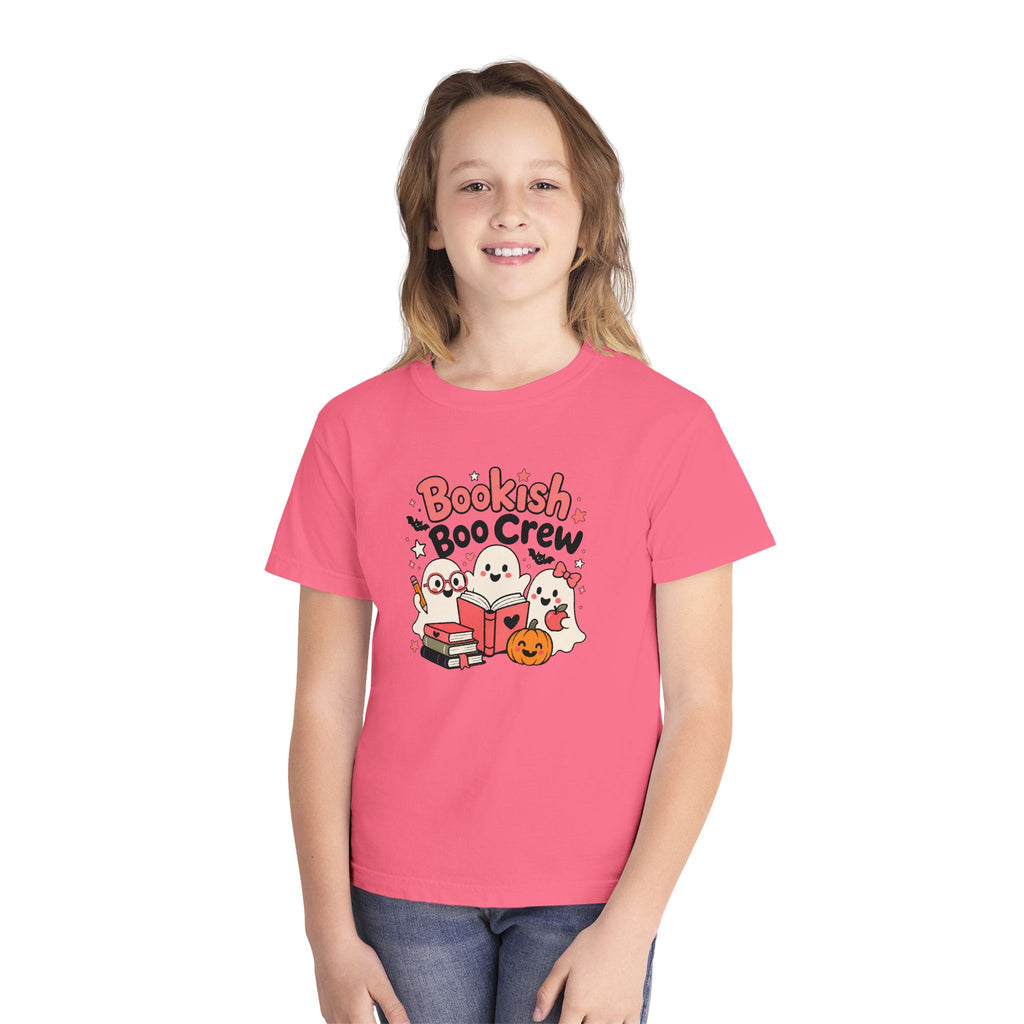 Bookish Boo Crew Youth Halloween Tee 📚👻