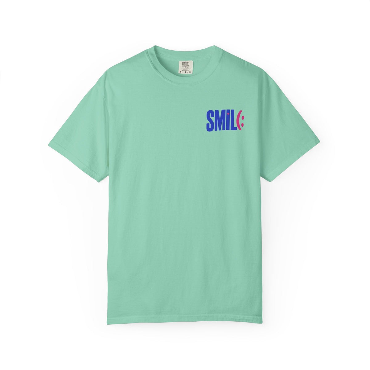SMILE IT'S FREE! Garment-Dyed Graphic Tee
