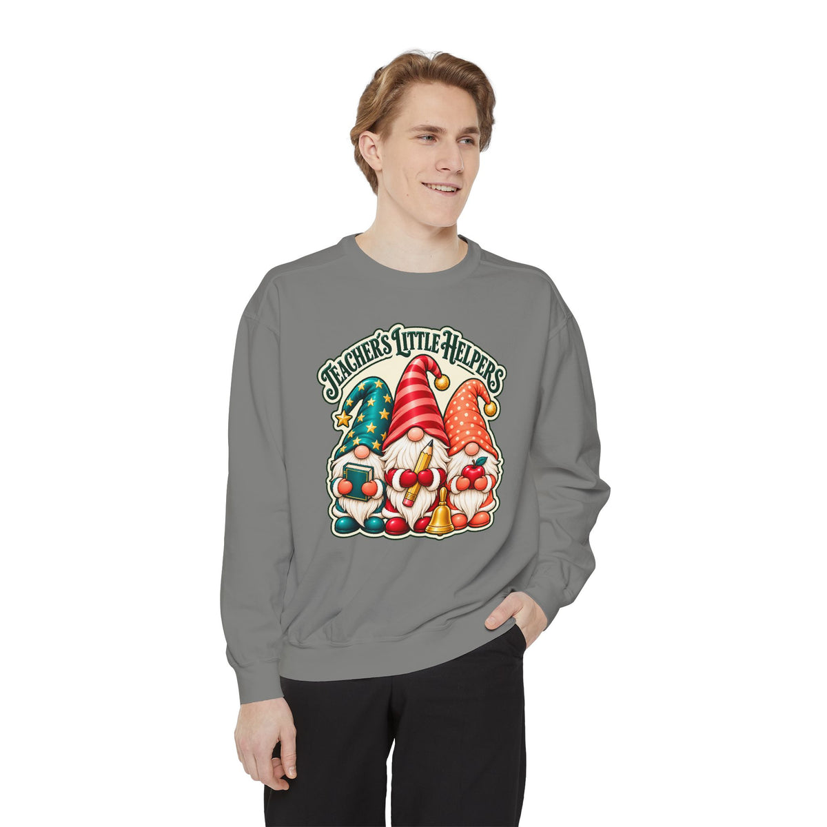 Teachers Little Helpers Gnome Christmas Sweatshirt
