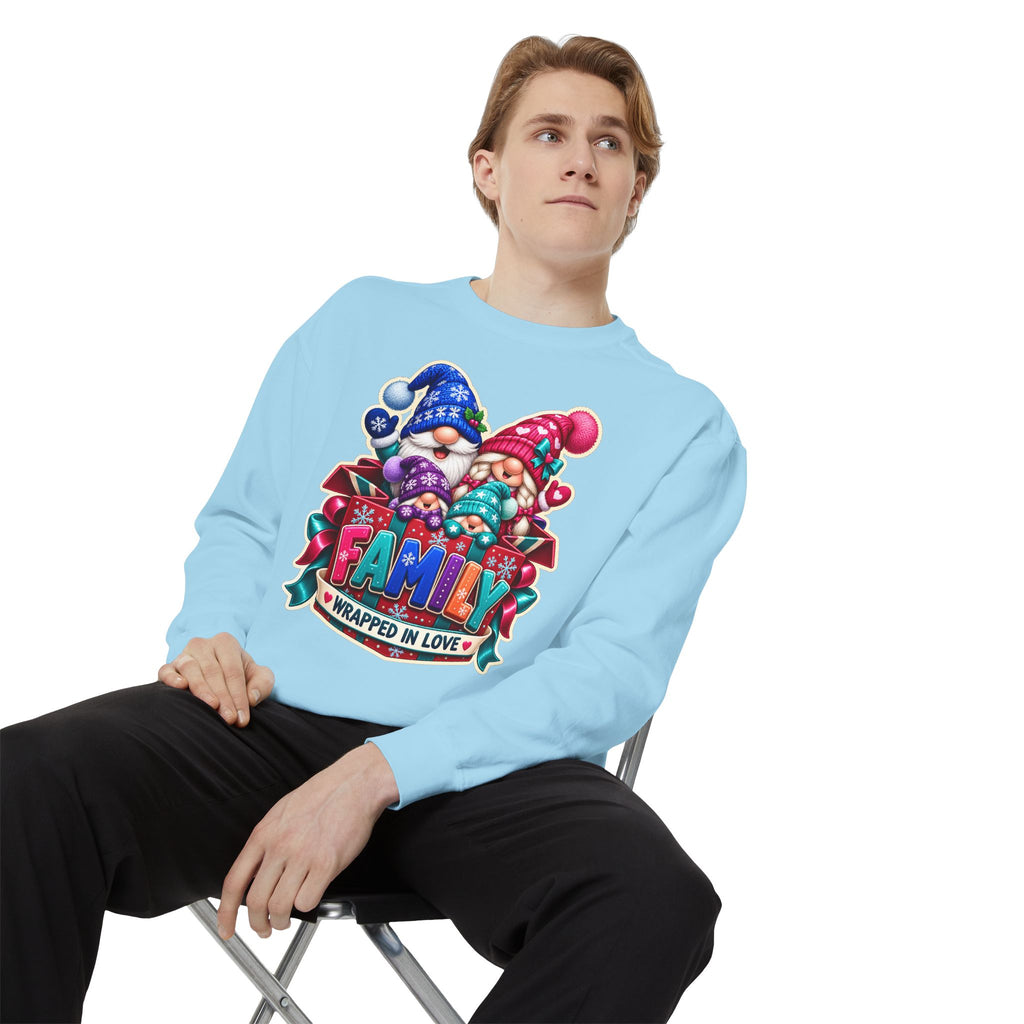 Family Wrapped in Gnome Love Christmas Sweatshirt