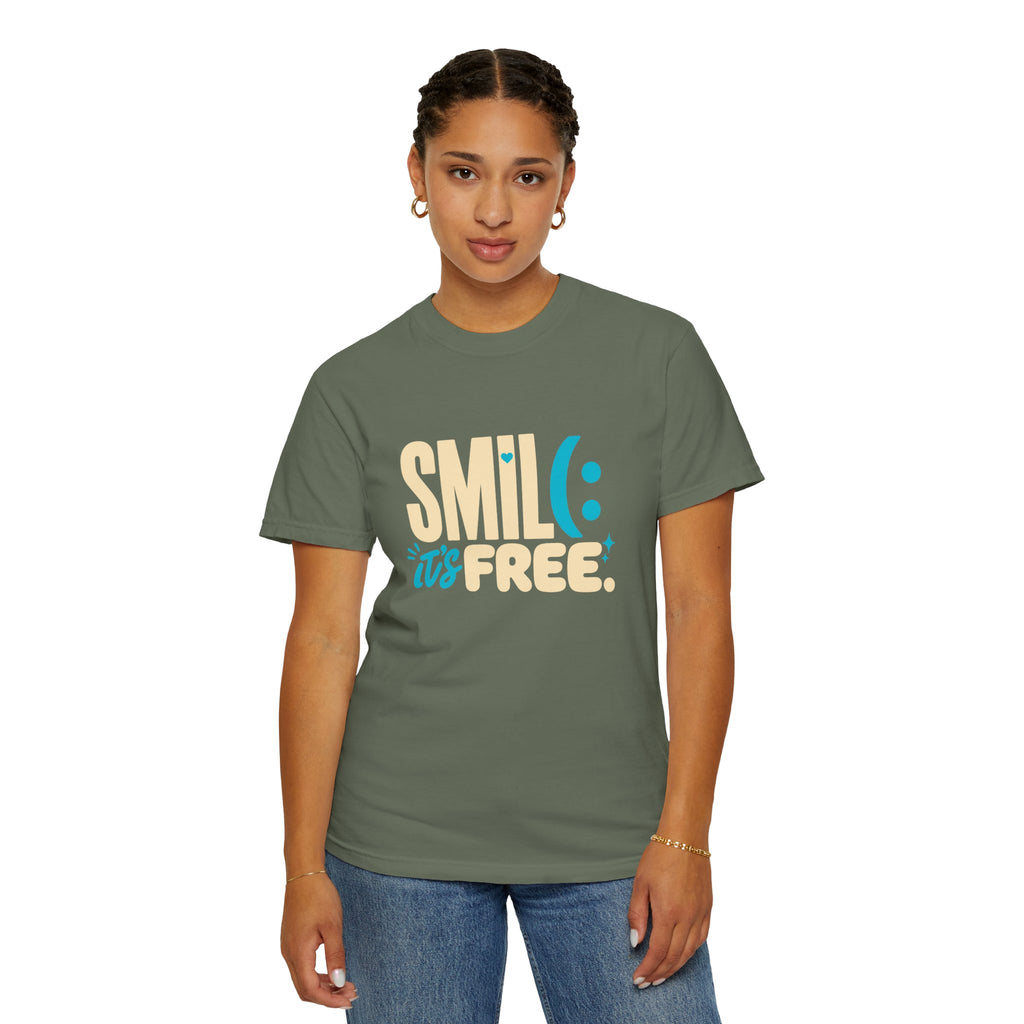 SMIL(: It’s Free Garment-Dyed Graphic Tee