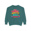 She Does It All Mama Sweatshirt — Floral Mom Appreciation Crewneck