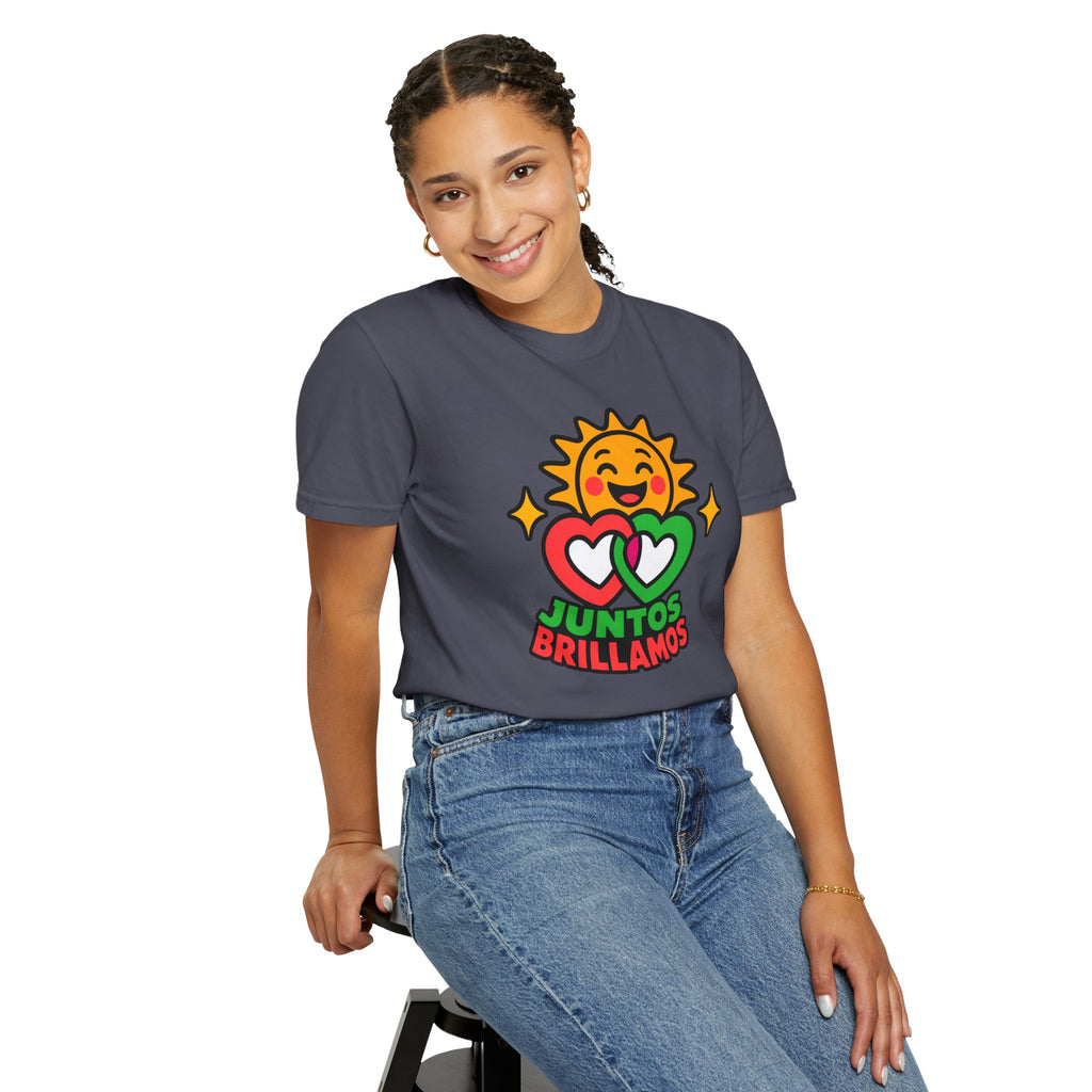 Juntos Brillamos Latino Heritage Heavyweight Tee ☀️❤️