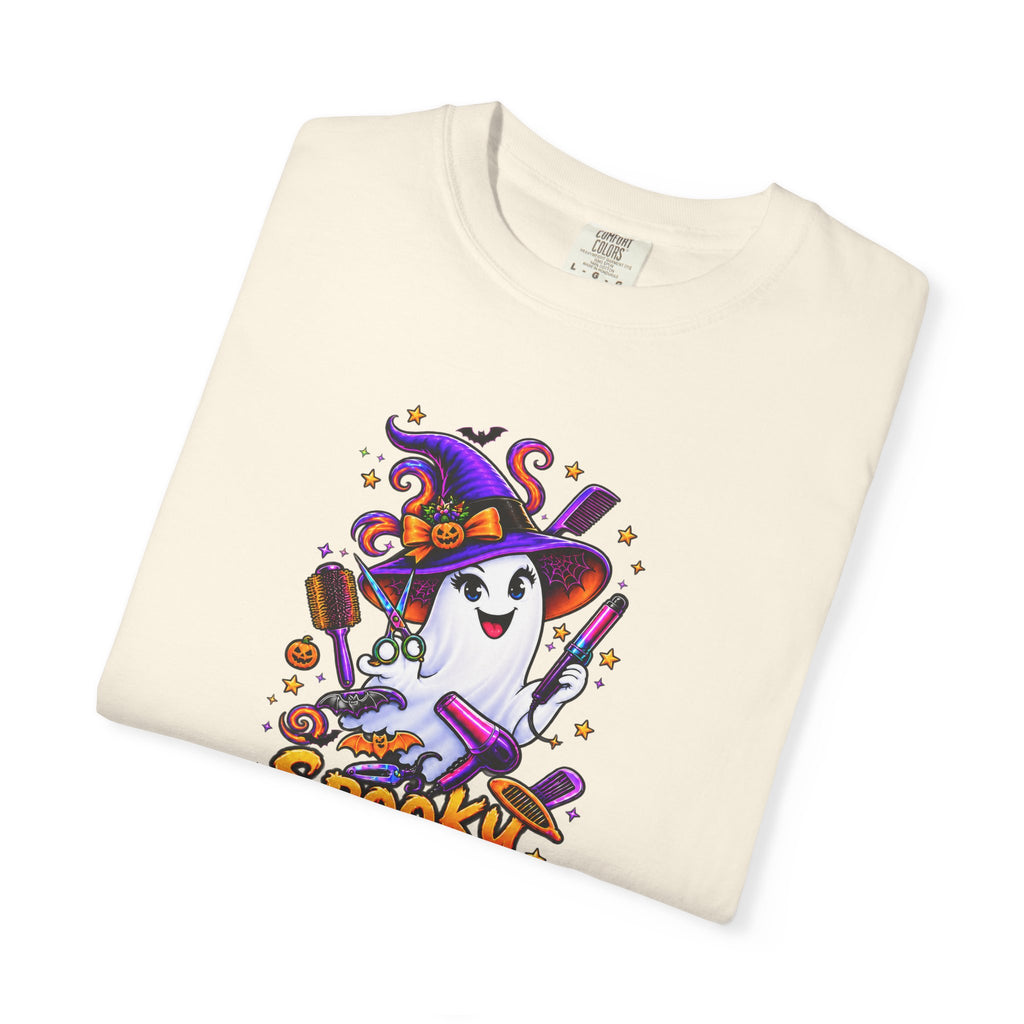 Spooky Stylist Halloween Tee – Adult Unisex Beauty Salon Party Shirt