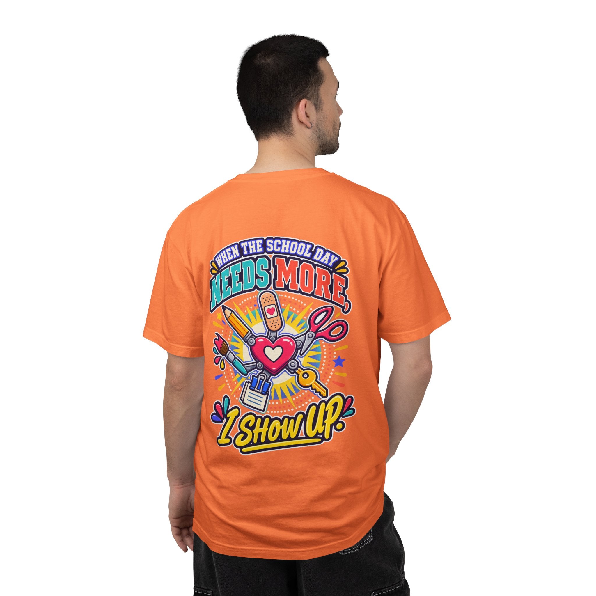 Here to Help School Support Staff Comfort Colors® Tee 🍎✏️
