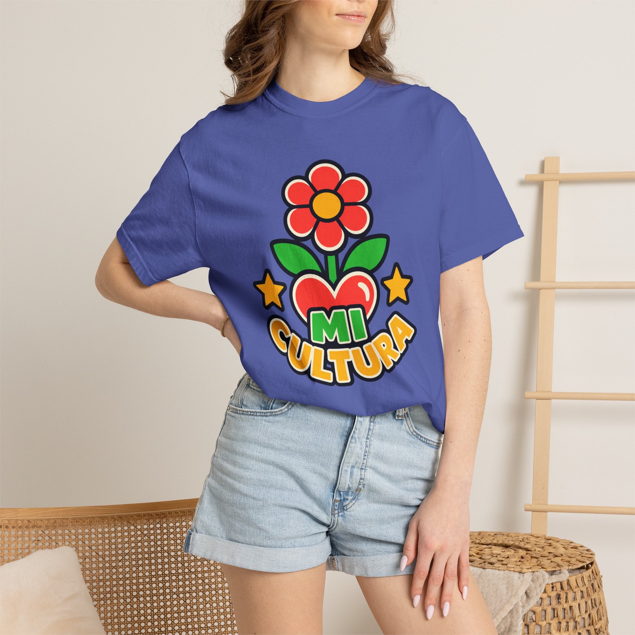 Mi Cultura Latino Heritage Heavyweight Tee 🌺❤️