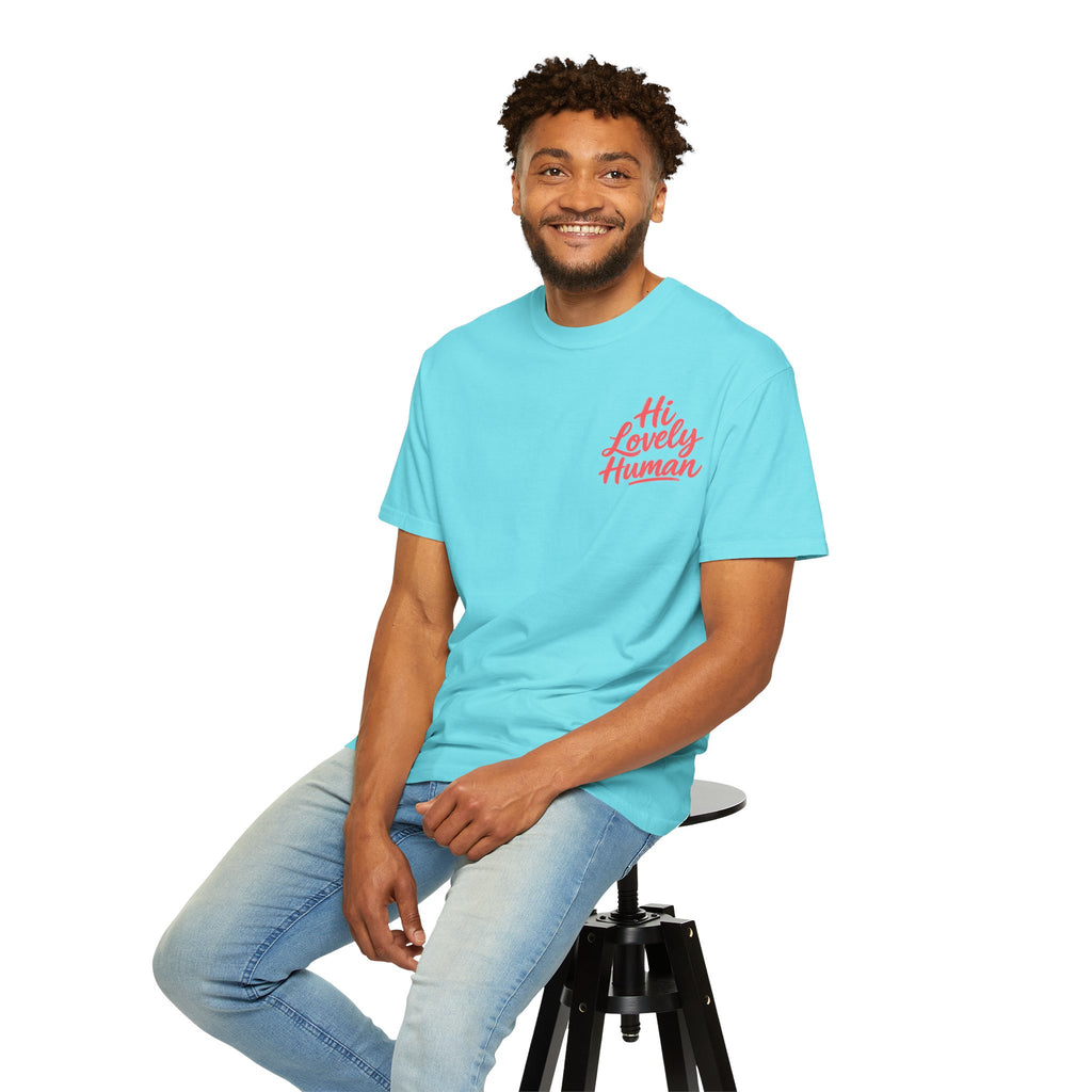 Hi Lovely Human Navy Garment-Dyed Comfort Colors® T-Shirt