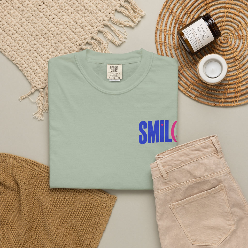 SMIL(: It’s Free Garment-Dyed Graphic Tee