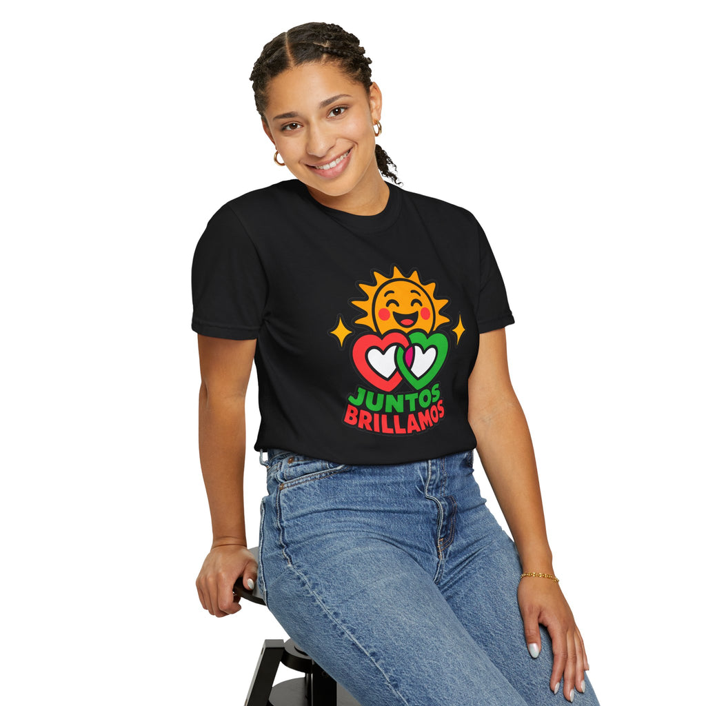Juntos Brillamos Latino Heritage Heavyweight Tee ☀️❤️