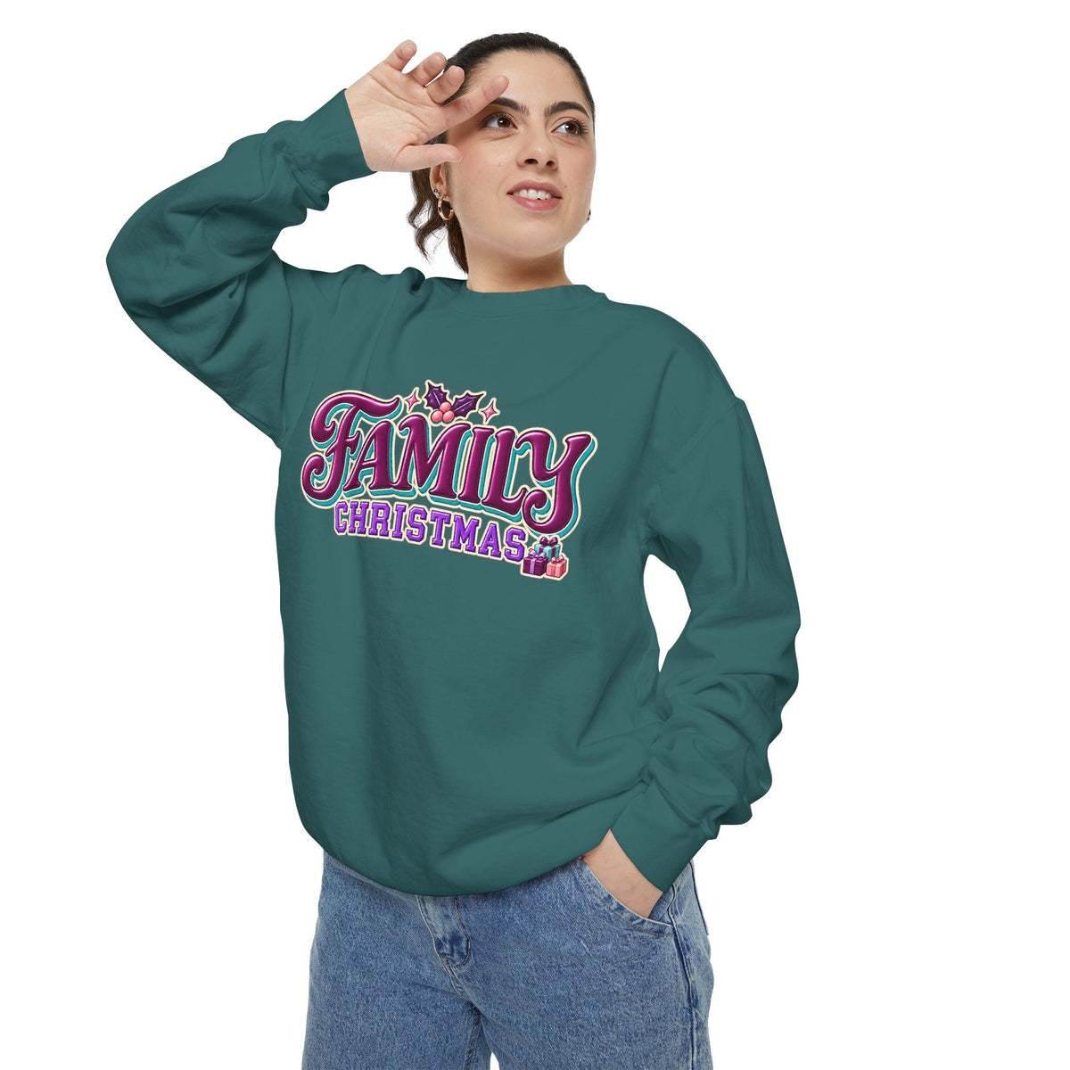 Family Christmas Retro Holiday Sweatshirt