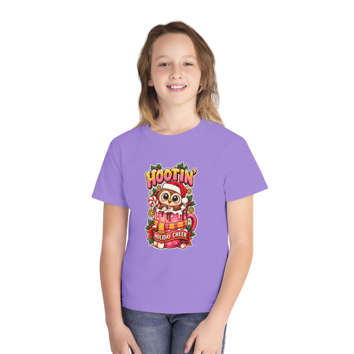 Hootin’ Christmas Cheer Youth Tee