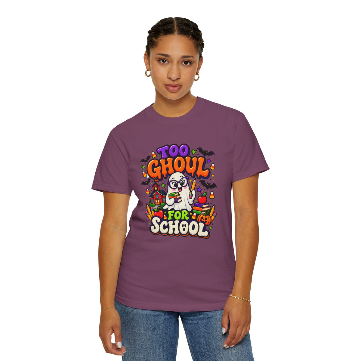 Too Ghoul for School T-Shirt — Cute Halloween Ghost Back-to-School Tee