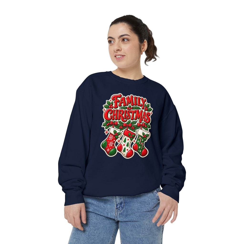 Family Christmas Stocking Holiday Sweatshirt