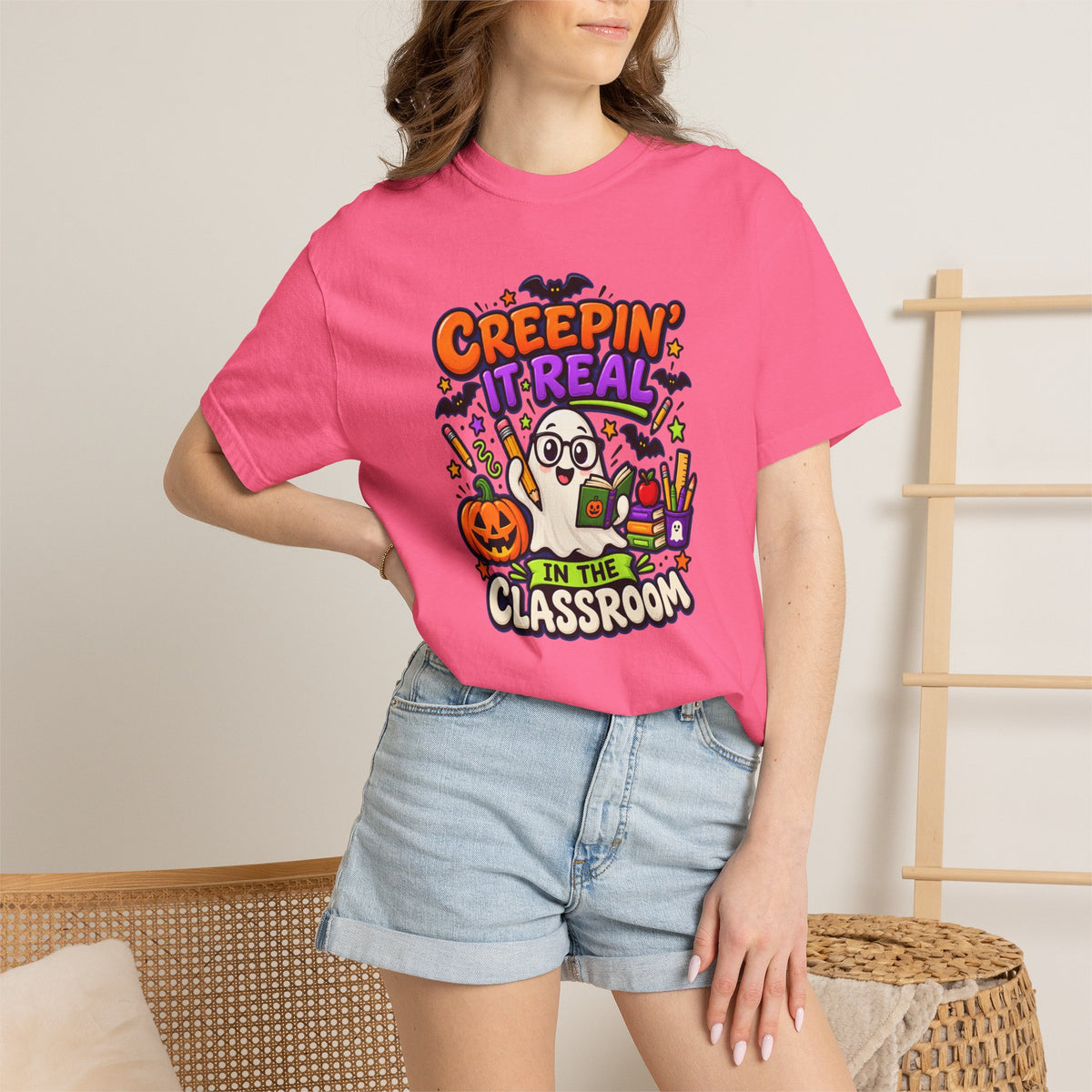 Creepin' It Real in the Classroom Halloween T-Shirt