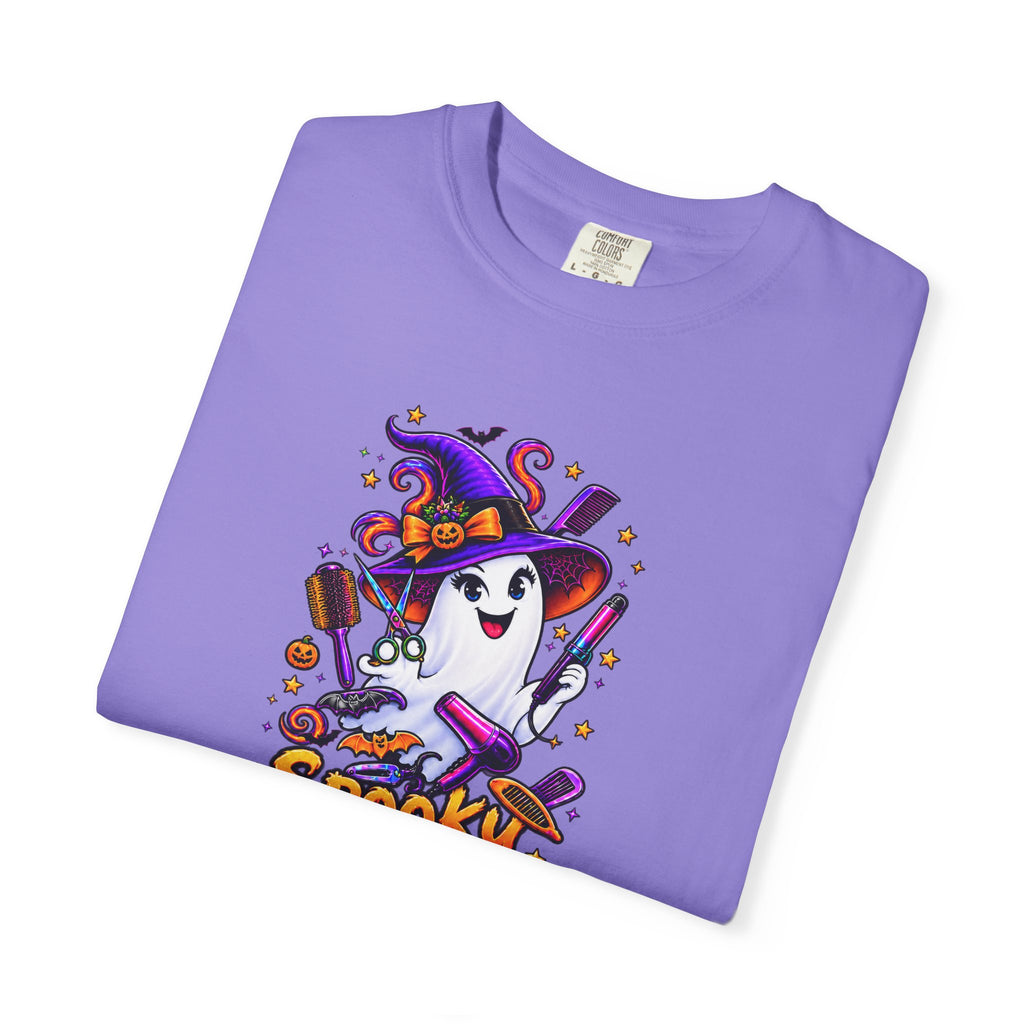 Spooky Stylist Halloween Tee – Adult Unisex Beauty Salon Party Shirt