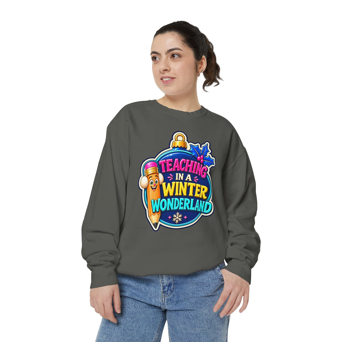 Teaching in a Winter Wonderland Christmas Sweatshirt