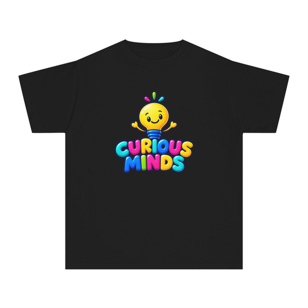 💡 Curious Minds Kids Tee Colorful Happy Character