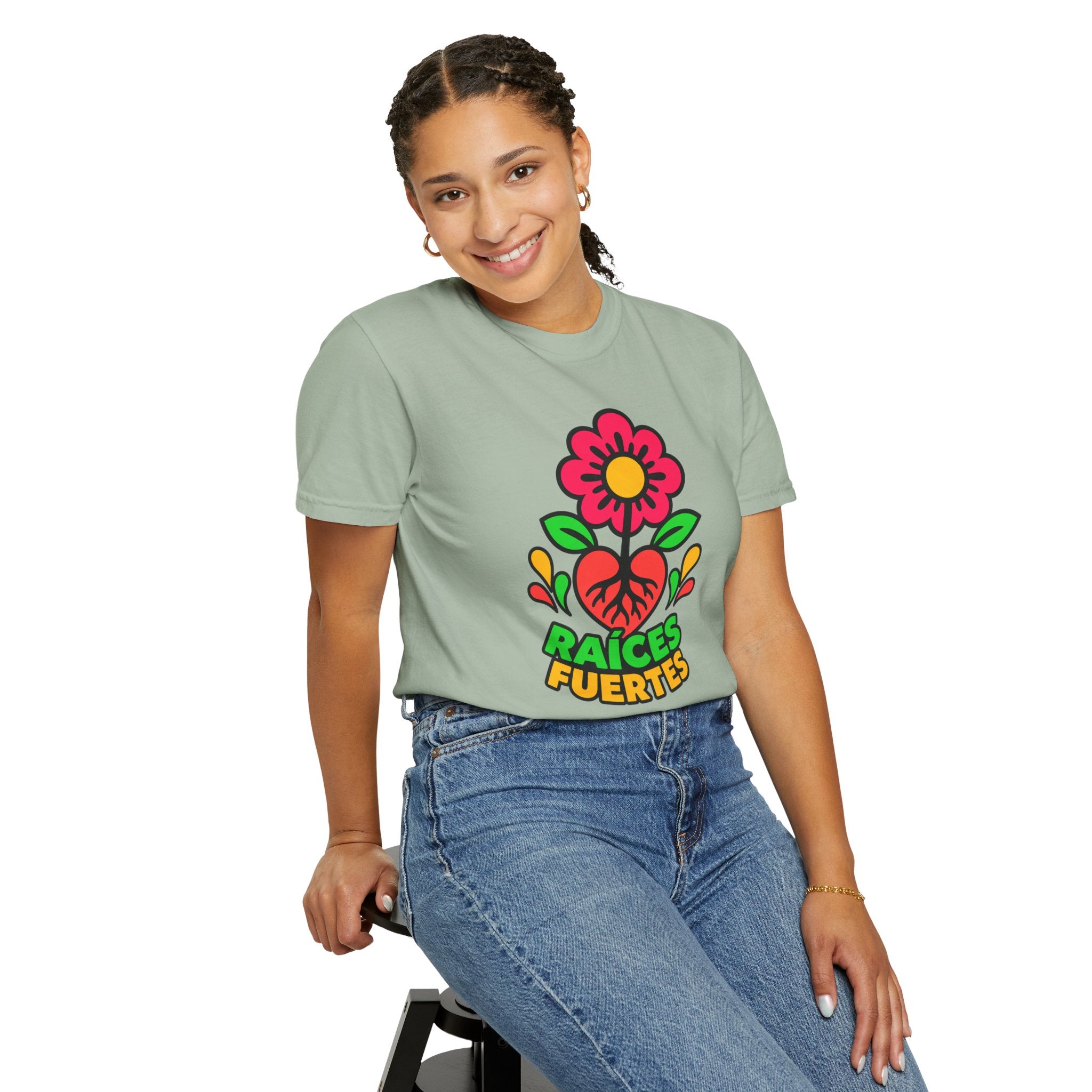 Raíces Fuertes Latino Heritage Heavyweight Tee 🌺❤️
