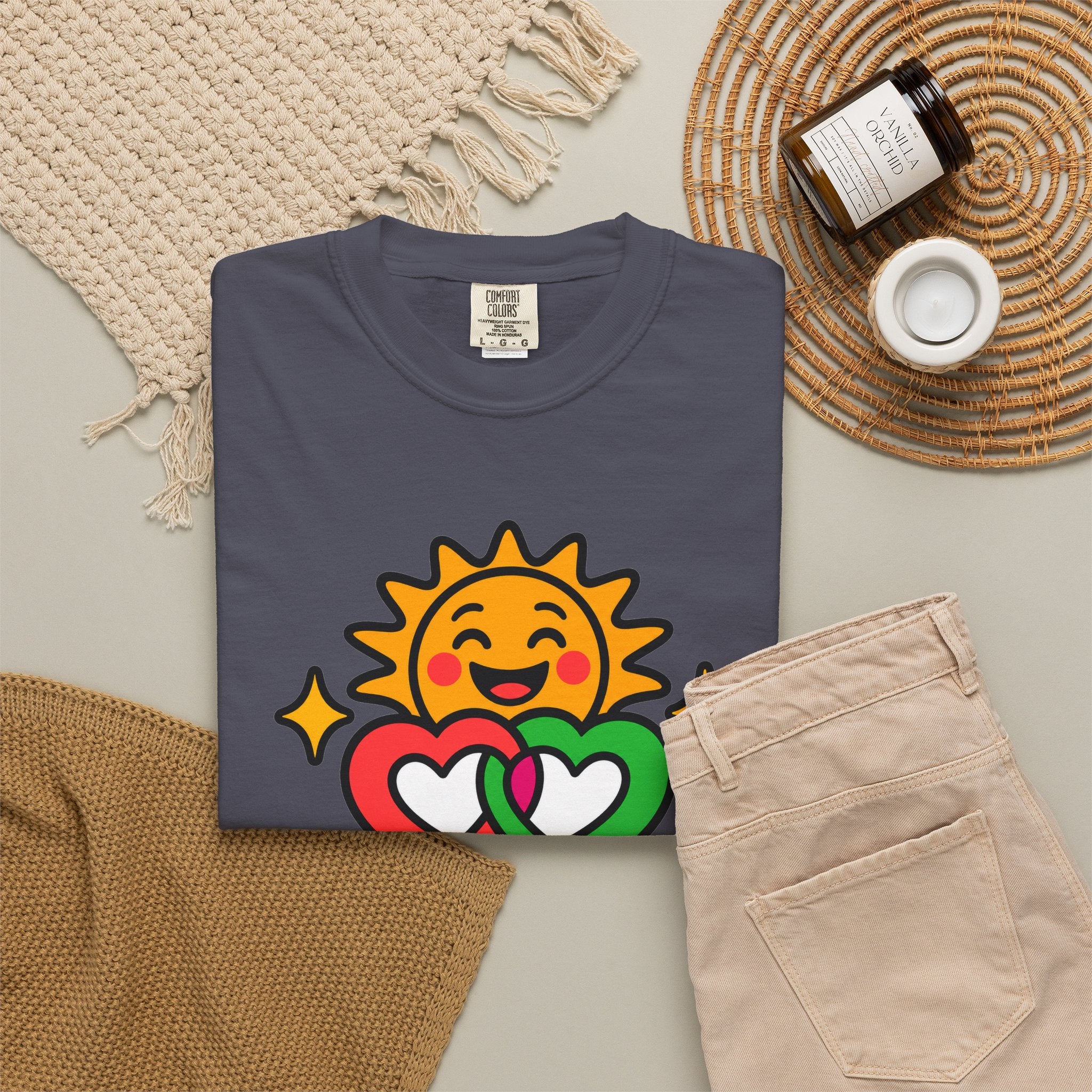 Juntos Brillamos Latino Heritage Heavyweight Tee ☀️❤️
