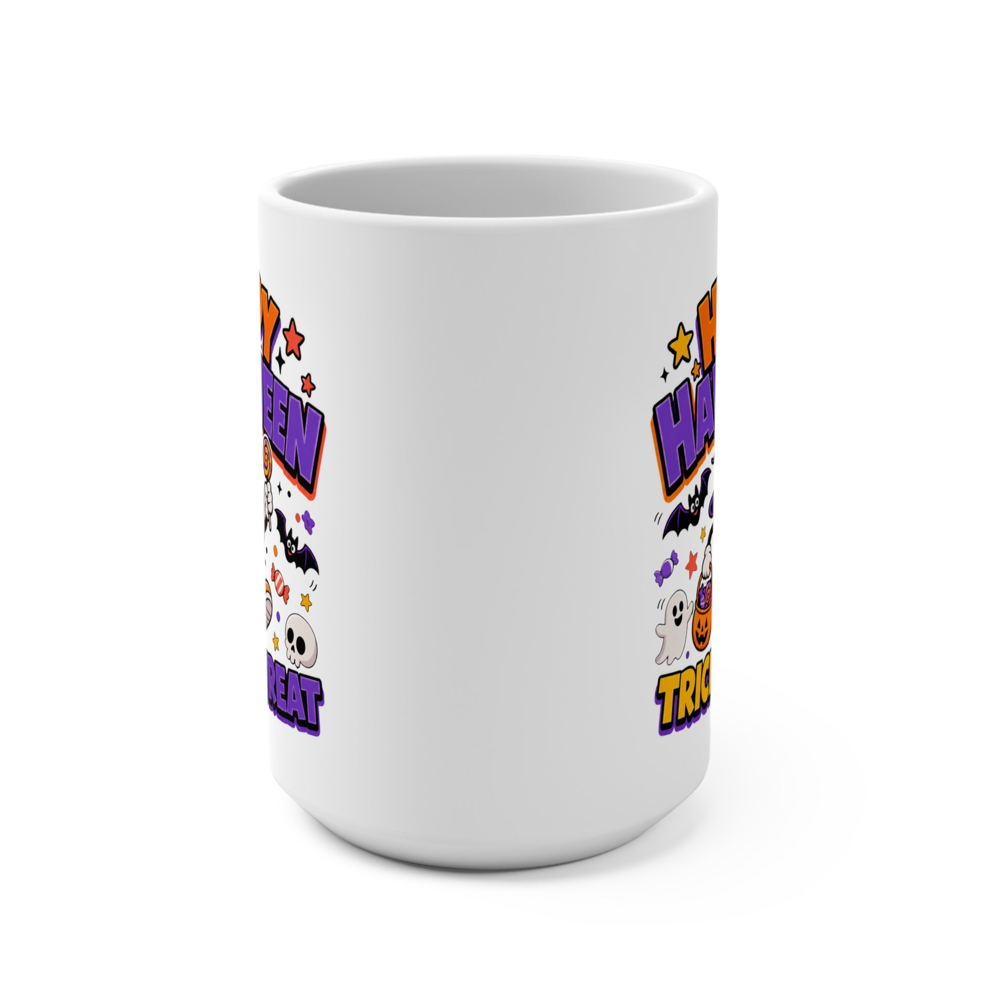 Happy Halloween Mug - Spooky Coffee Cup - Trick or Treat Ceramic Mug - Halloween Gift for Pumpkin Lovers
