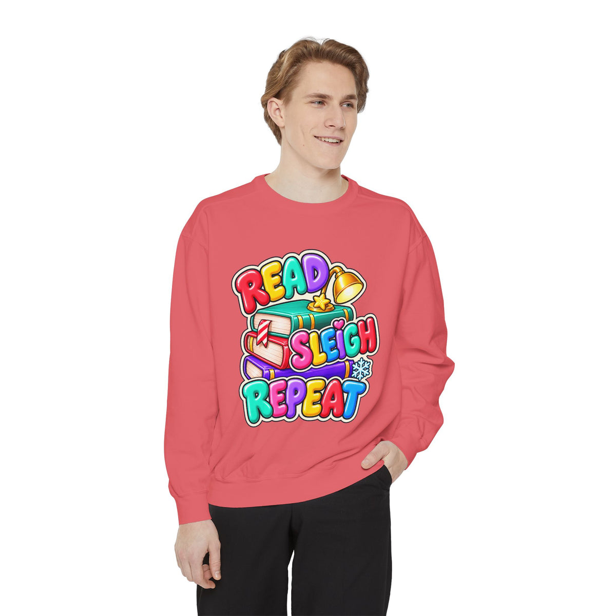 Read, Sleigh, Repeat Christmas Sweatshirt 📚🔔❄️