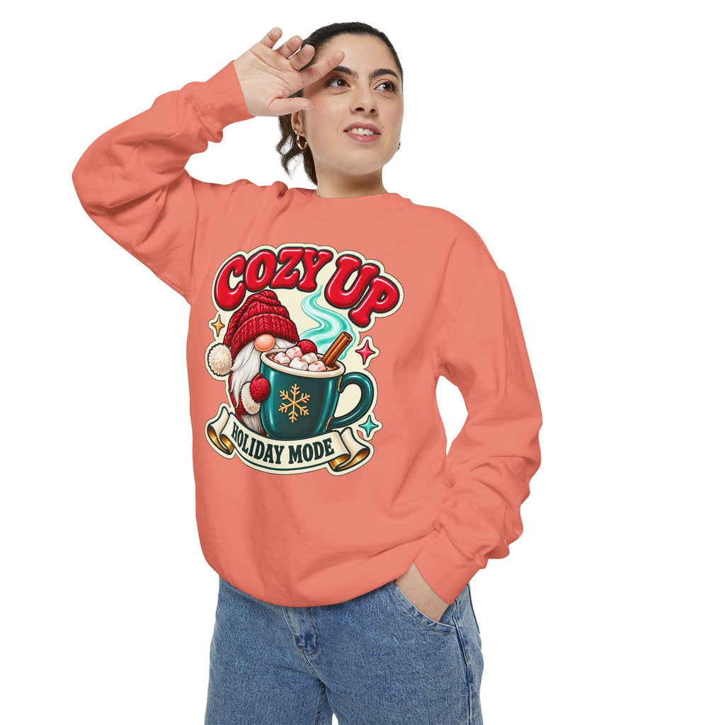 Cozy Up Christmas Mode Gnome Cocoa Sweatshirt