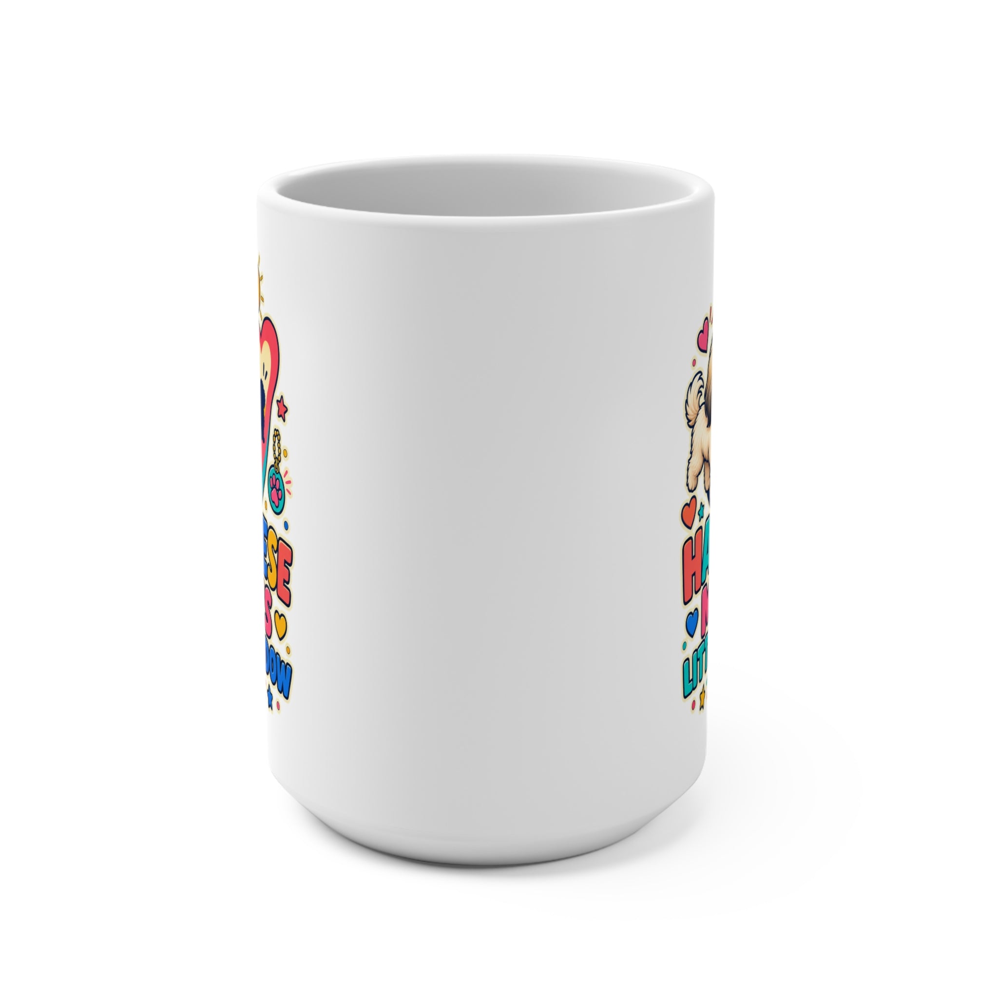 Havanese Mom’s Little Shadow Mug - Cute Velcro Dog Coffee Cup - Colorful Havanese Mom Gift
