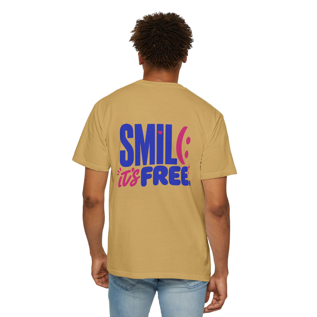 SMIL(: It’s Free Garment-Dyed Graphic Tee