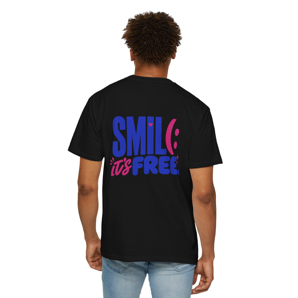 SMIL(: It’s Free Garment-Dyed Graphic Tee