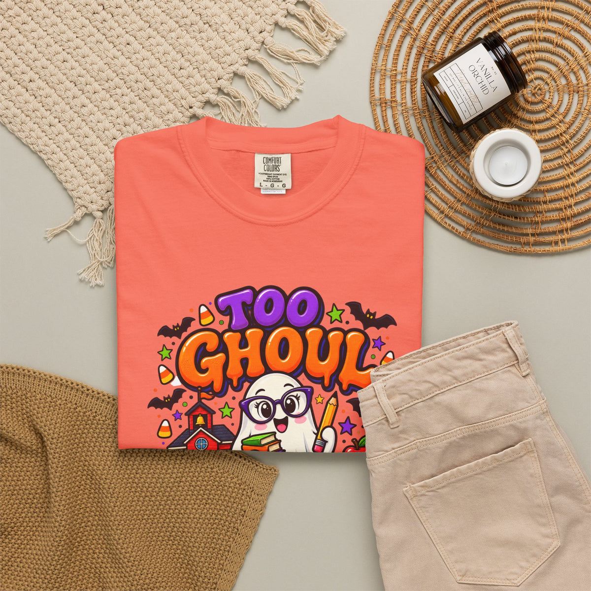 Too Ghoul for School T-Shirt — Cute Halloween Ghost Back-to-School Tee
