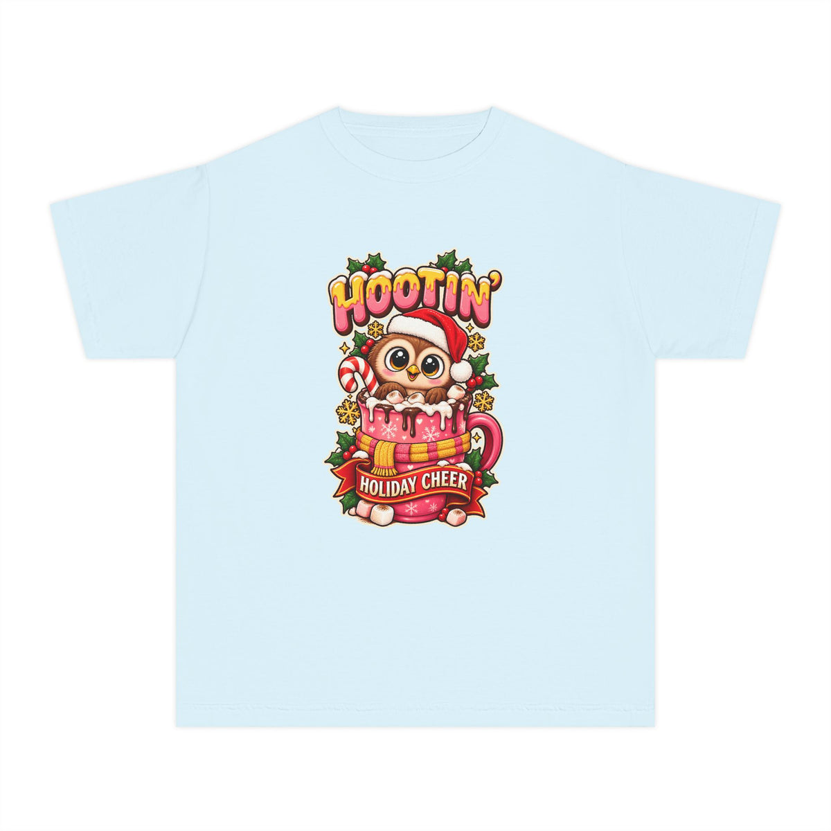 Hootin’ Christmas Cheer Youth Tee