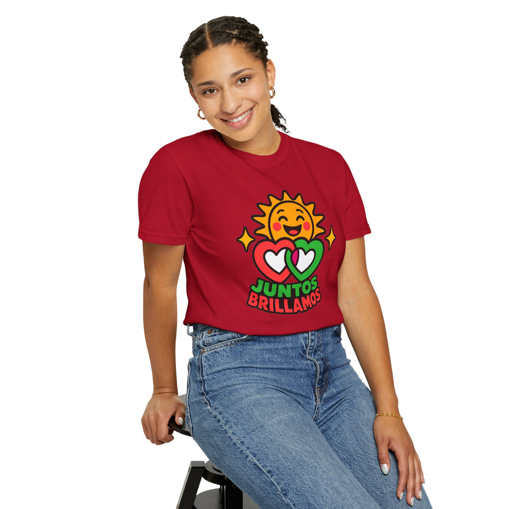 Juntos Brillamos Latino Heritage Heavyweight Tee ☀️❤️