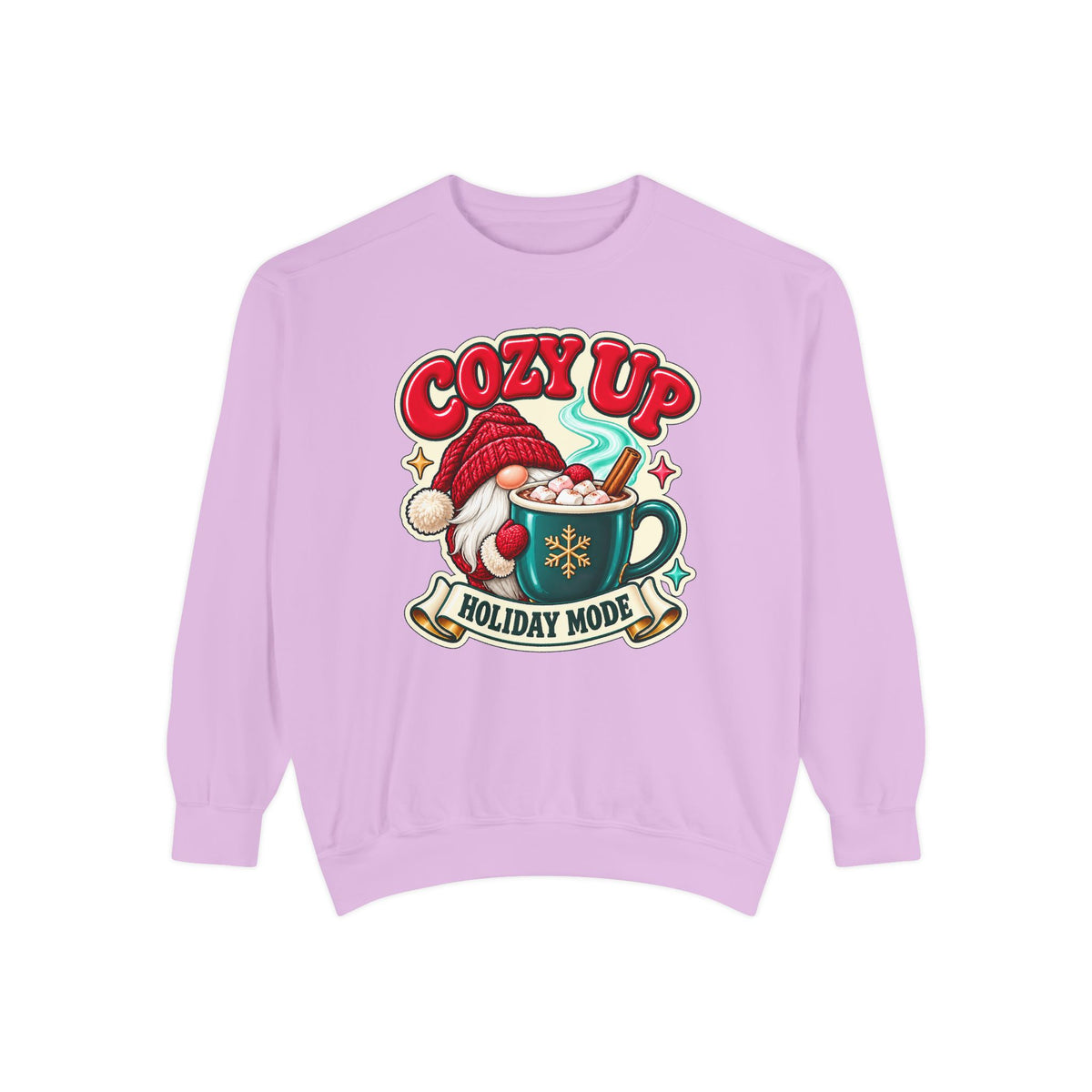 Cozy Up Christmas Mode Gnome Cocoa Sweatshirt