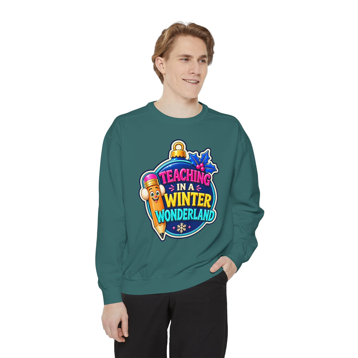 Teaching in a Winter Wonderland Christmas Sweatshirt