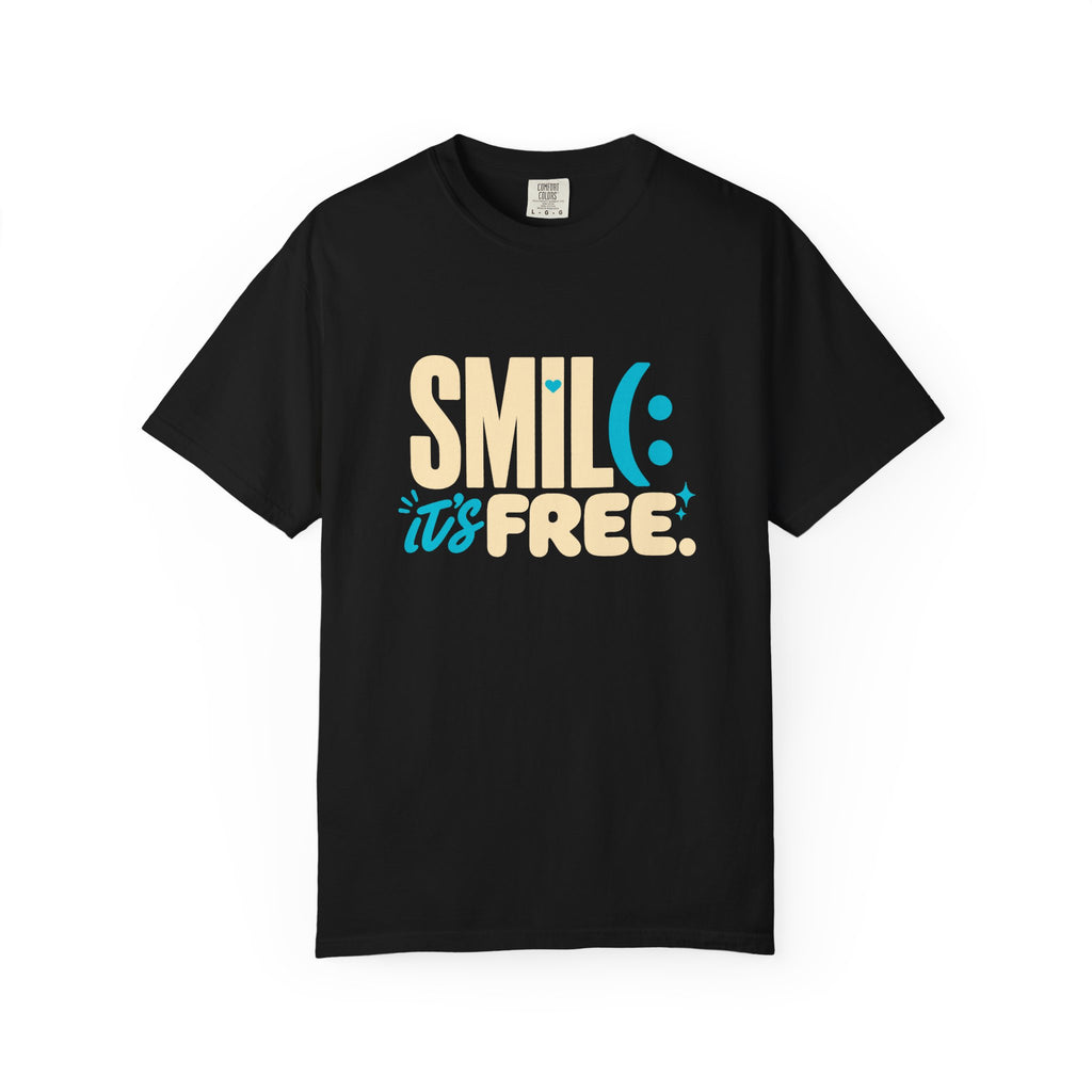 SMIL(: It’s Free Garment-Dyed Graphic Tee