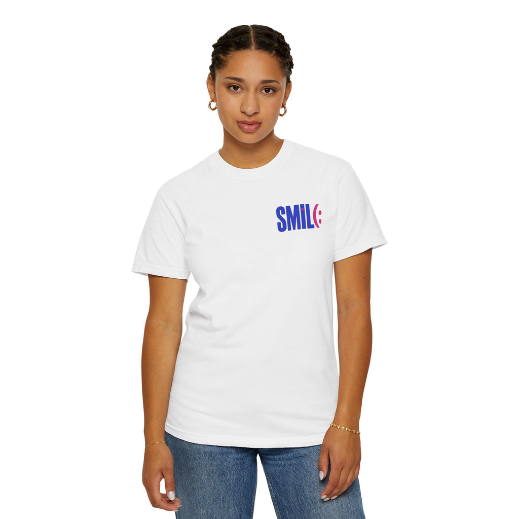 SMIL(: It’s Free Garment-Dyed Graphic Tee