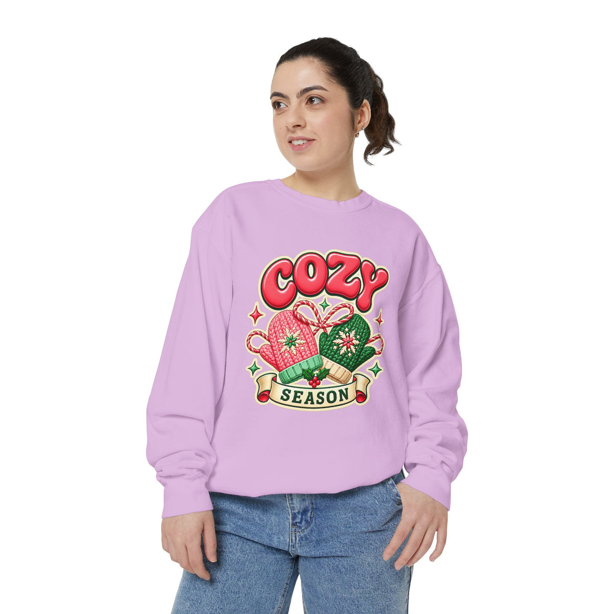 Cozy Season Christmas Sweatshirt 🧤🎄☕️