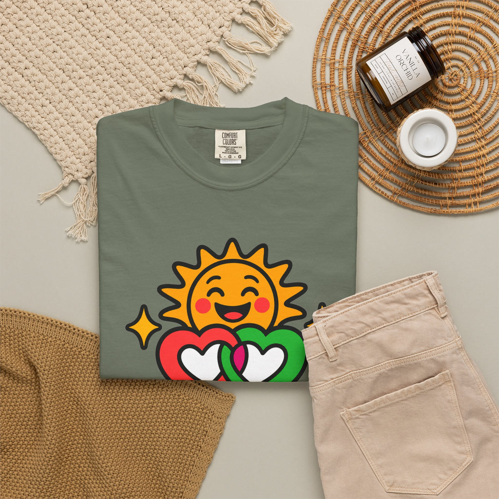 Juntos Brillamos Latino Heritage Heavyweight Tee ☀️❤️