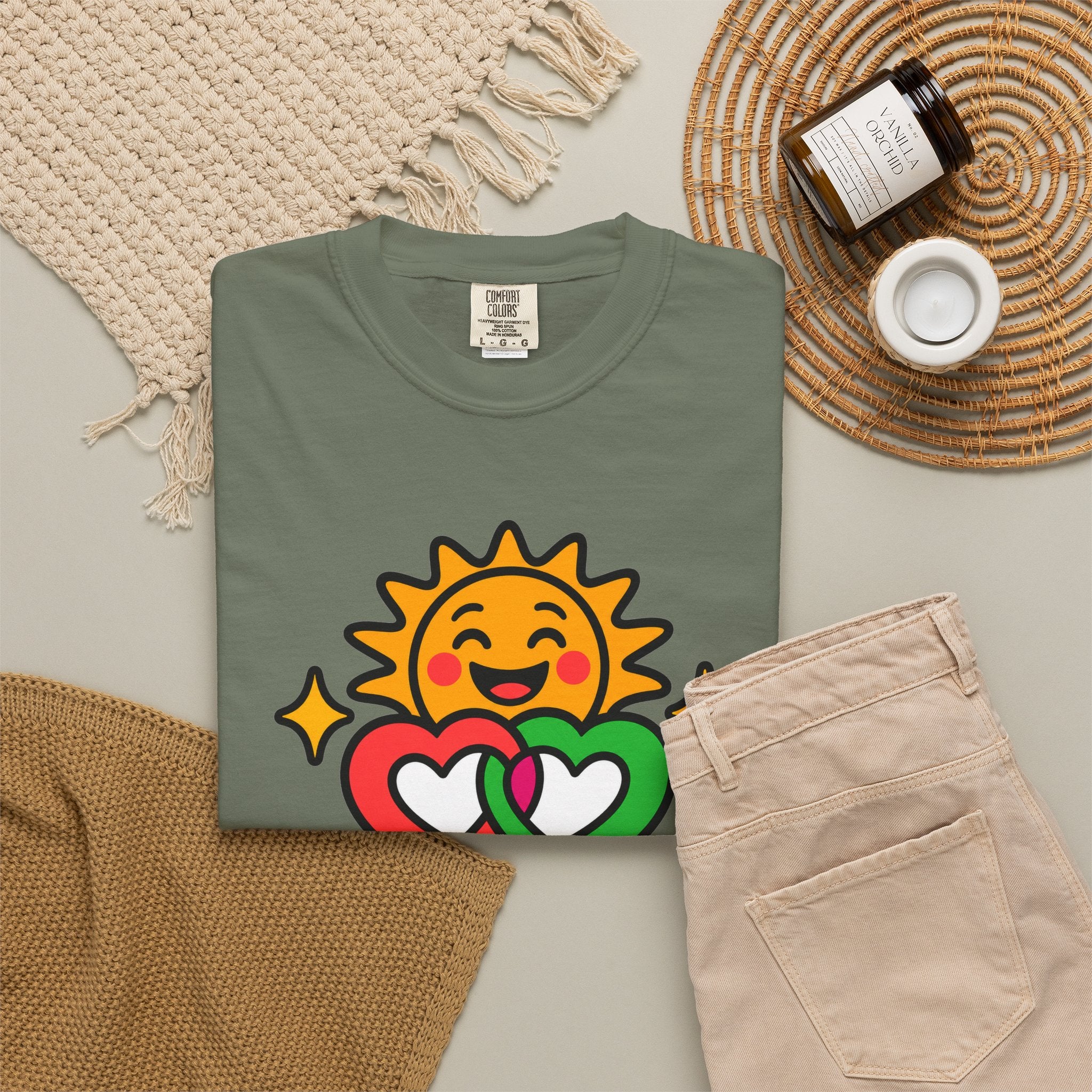 Juntos Brillamos Latino Heritage Heavyweight Tee ☀️❤️