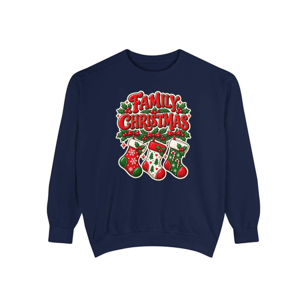 Family Christmas Stocking Holiday Sweatshirt