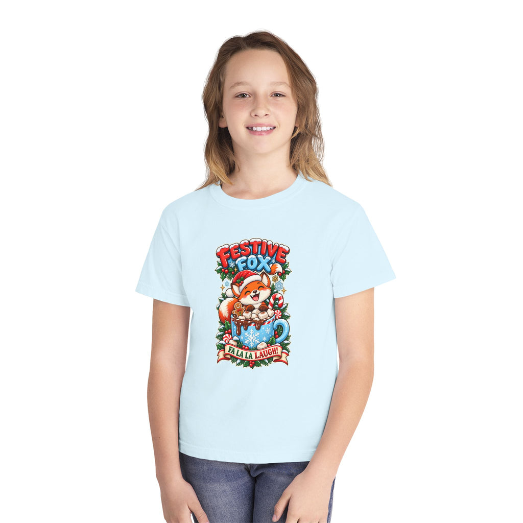 Festive Fox “Fala La Laugh!” Youth Christmas Tee