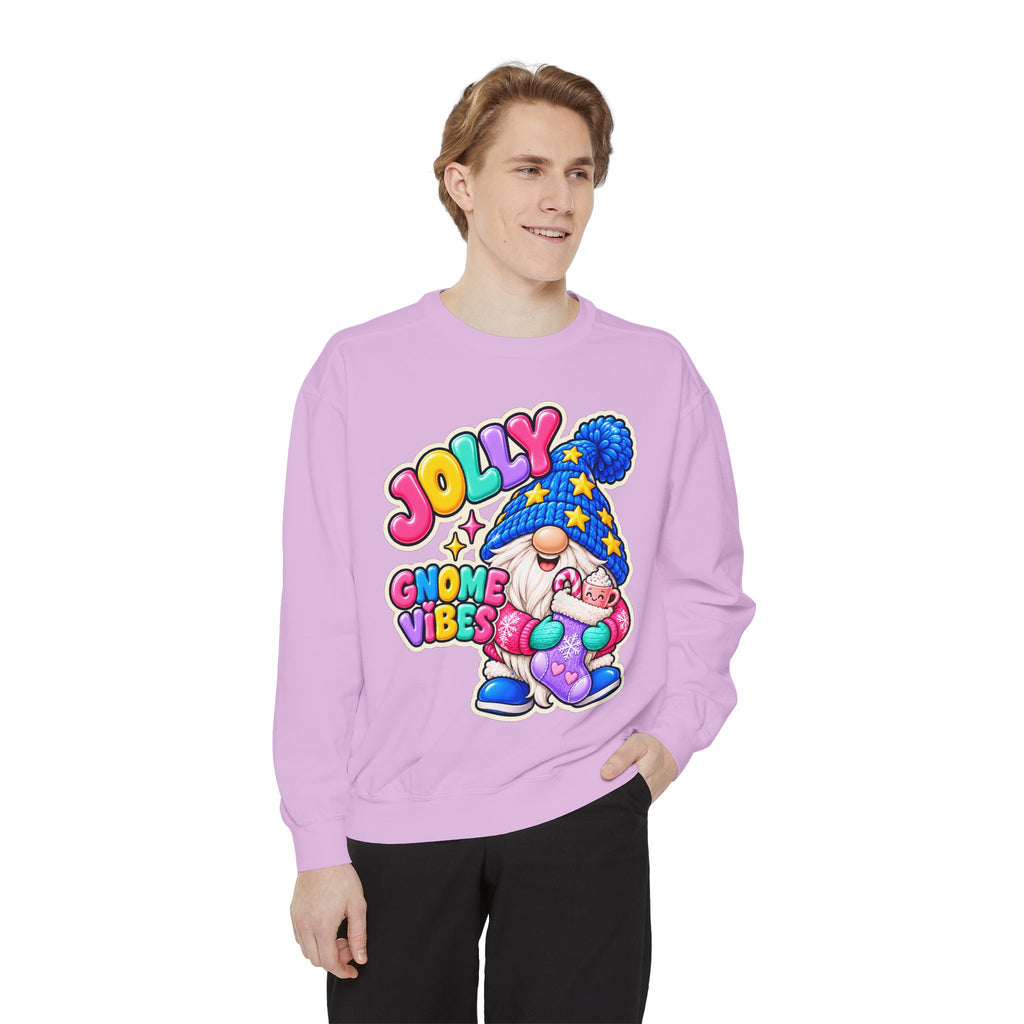 Jolly Gnome Vibes Christmas Sweatshirt