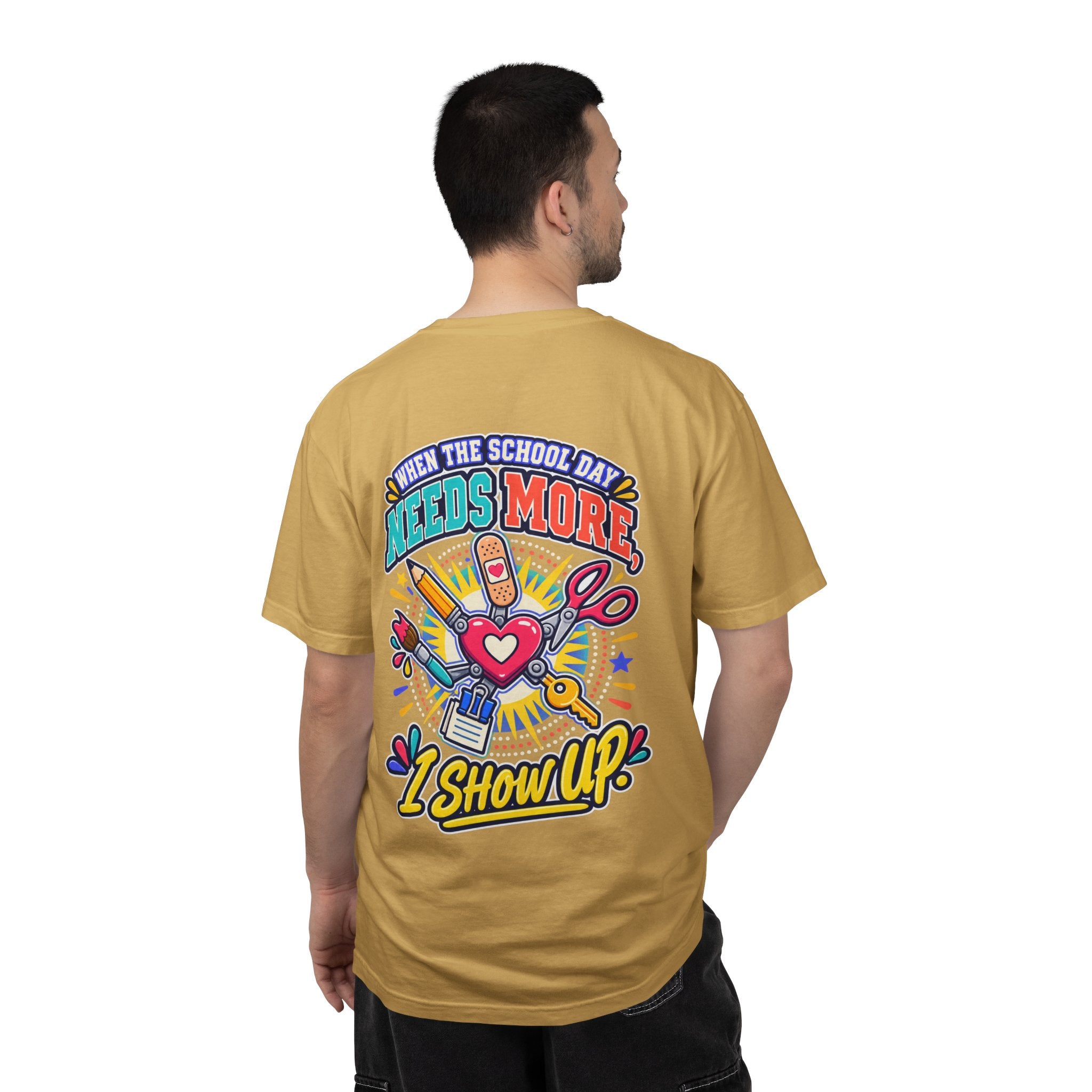 Here to Help School Support Staff Comfort Colors® Tee 🍎✏️